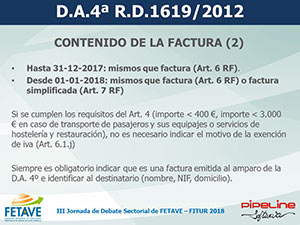 CAMBIOS EN LA DISPOSICIÓN ADICIONAL 4ª DEL REGLAMENTO DE FACTURACIÓN